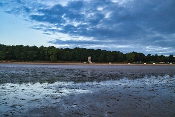 Tranquil scenery of the evening at Ryde, Isle of Wight, England