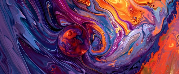 A mesmerizing swirl of hues blending seamlessly, painting the canvas of existence with a kaleidoscope of emotion.