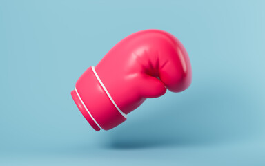 Cartoon boxing gloves model, 3d rendering.