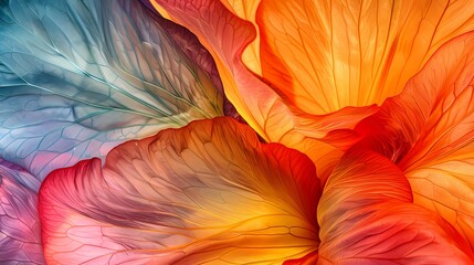 Digital macro photograph of delicate flower petalsy poster web page PPT background