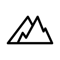 mountain icon or logo isolated sign symbol vector illustration - high quality black style vector icons