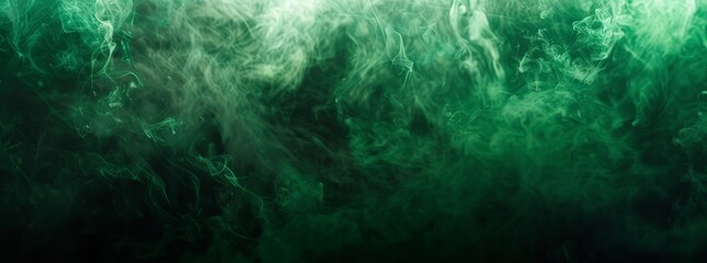 l Green to dark green fluid texture fractal background, smoke texture render background - obrazy, fototapety, plakaty