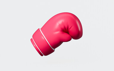Cartoon boxing gloves model, 3d rendering.
