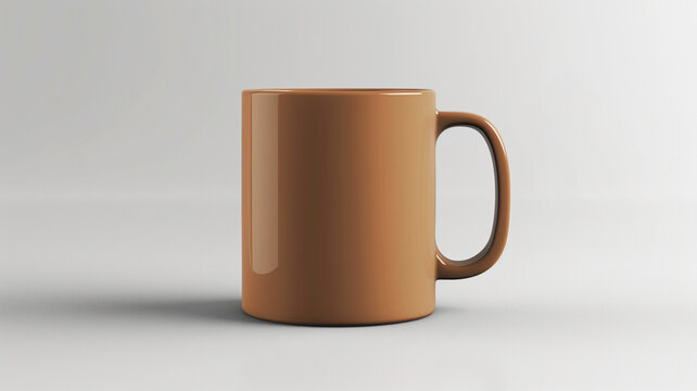 Coffee mug mockup isolated on white background