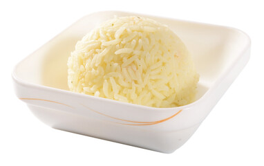 Kugel Reis in Schale