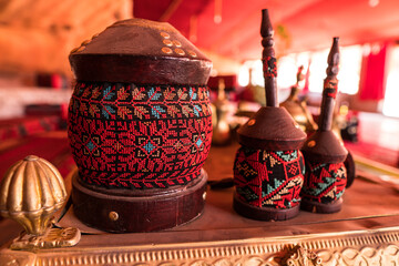 Bedouin art objects, Wadi Rum, Jordan