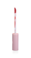 Obraz premium One lip gloss applicator isolated on white