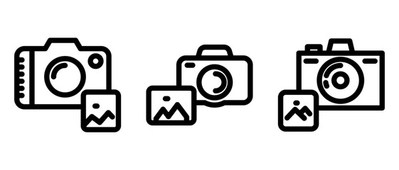 photo shoot icon or logo isolated sign symbol vector illustration - high quality black style vector icons
