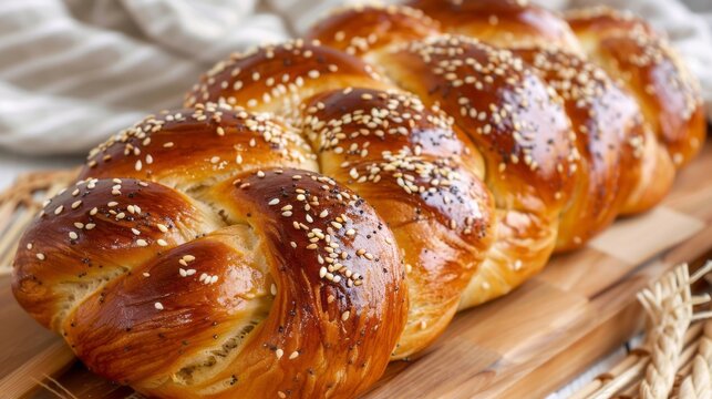 Challah bread for Hanukkah holiday