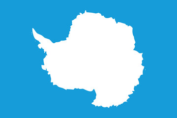 Vector illustration of the flat flag of Antartica 