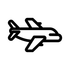 plane icon or logo isolated sign symbol vector illustration - high quality black style vector icons
