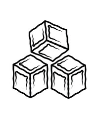 ice cube icon, vector best flat icon.
