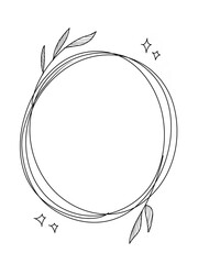 abstract floral frame