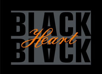black heart t shirt design vector, Varsity T shirt Designs, Slogan T shirt Design 