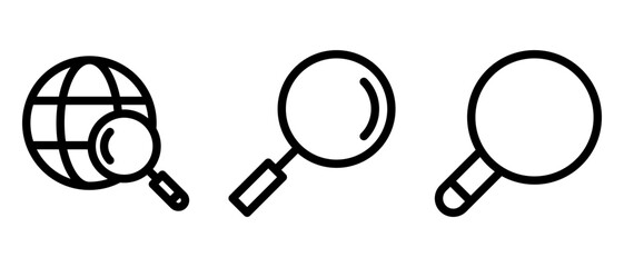 search icon or logo isolated sign symbol vector illustration - high quality black style vector icons
