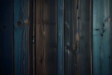 Fototapeta na wymiar Blue grungy wooden textured background Generative AI