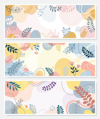 Design banner frame background .Colorful poster background vector illustration