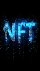 Financial transaction illustration of NFT tokens