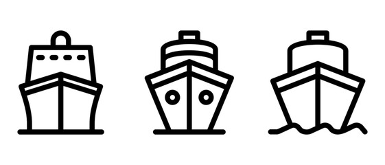 ship icon or logo isolated sign symbol vector illustration - high quality black style vector icons
