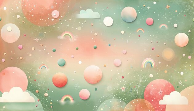 Enchanted Dreamscape of Pastel Hues and Whimsy - AI generated digital art