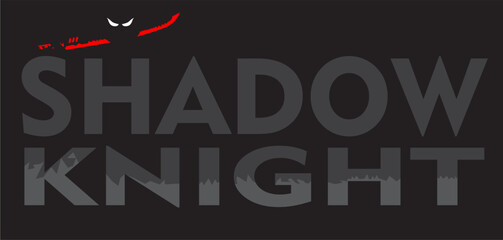 shadow knight t shirt design vector, Varsity T shirt Designs, Slogan T shirt Design 