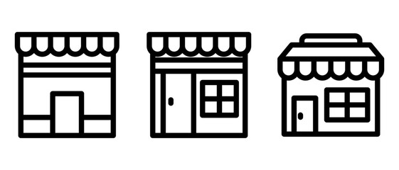 shop icon or logo isolated sign symbol vector illustration - high quality black style vector icons
