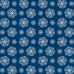 Snow smooth trendy multicolor repeating pattern vector illustration background design