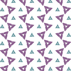 Triangle smooth trendy multicolor repeating pattern vector illustration background design