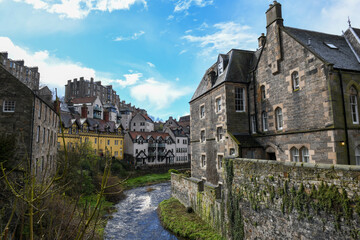 View at Dean village on Edinburgh in Scotland - 780449335