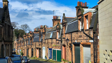 View at Dean village on Edinburgh in Scotland - 780449728