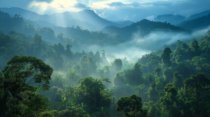a beautiful view of the jungle in thailand photo via getty