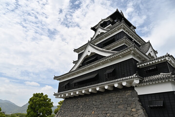 Fototapeta na wymiar Kumamoto Castle, a famous landmark