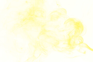 Fototapeta na wymiar Yellow smoke effect