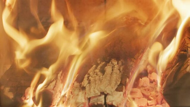 Wood Stove Fireplace Burning