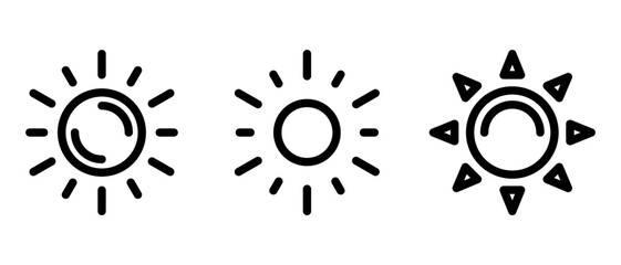 Fototapeta premium sun icon or logo isolated sign symbol vector illustration - high quality black style vector icons 