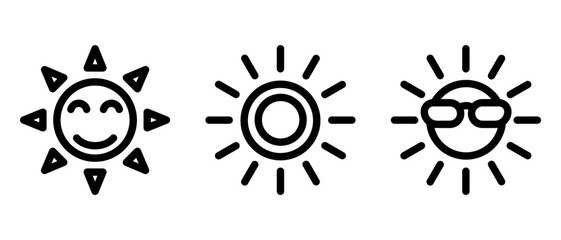 sun icon or logo isolated sign symbol vector illustration - high quality black style vector icons
