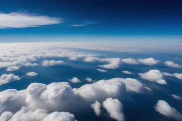 Fototapeta premium beautiful blue sky with clouds