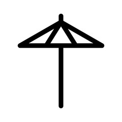 umbrella icon or logo isolated sign symbol vector illustration - high quality black style vector icons
