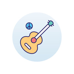 Peace song vector icon