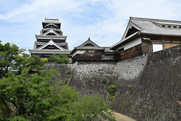 Naklejka premium Kumamoto Castle, a famous landmark