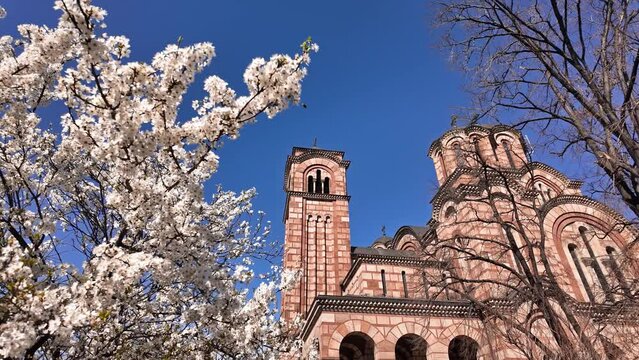 St. Marko church, one of the most famous landmarks in Belgrade, Serbia.