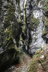 Tolmin gorges in Slovenia