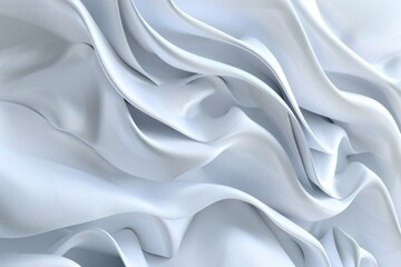 3d abstract abstract wave pattern gray and white background - obrazy, fototapety, plakaty