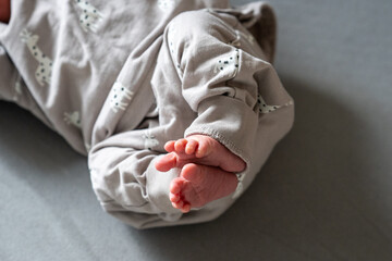 Tiny Miracles: Close-Up of Adorable Newborn Baby Feet, Embodying the Joy of New Life and Innocence