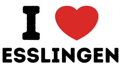 I Love Esslingen Germany - obrazy, fototapety, plakaty