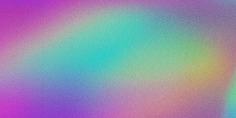 Holographic Gradient Background With Grainy Texture