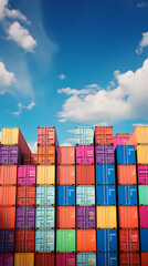 Containers in the logistics and transportation industry