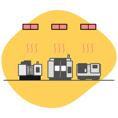 暑い室内で暑くなるNCマシニング
