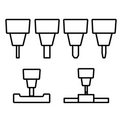 いろんな工具ドリルとプローブ