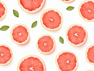 pattern with citrus fruits background